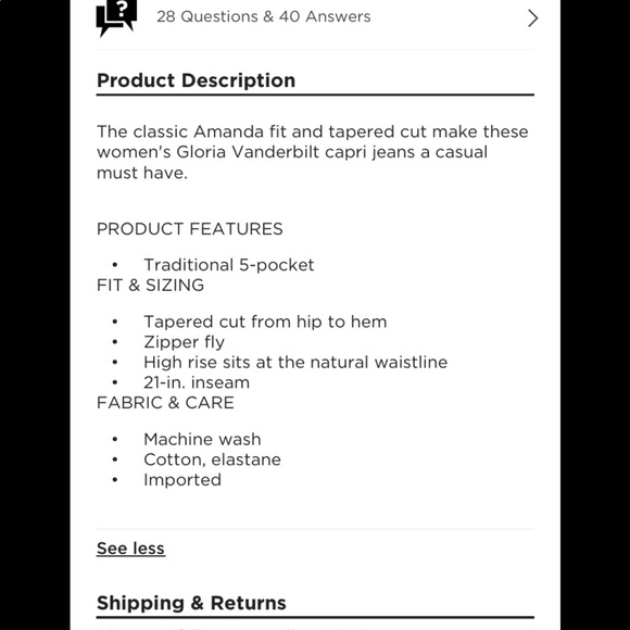 🌸🌸 Gloria Vanderbilt Pale Pink Capris 🌸🌸 - Picture 8 of 15